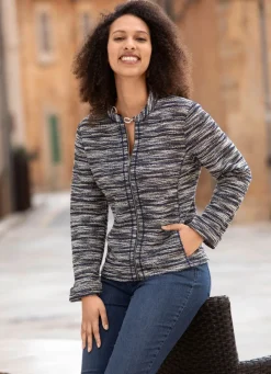 Damen Mona Blusenjacken<Blusenjacke aus Bouclé