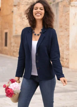 Damen Mona Blusenjacken|Basics<Blusenjacke mit Knopfleiste