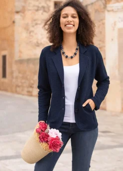 Damen Mona Blusenjacken|Basics<Blusenjacke mit Knopfleiste
