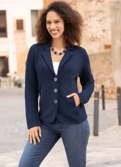 Damen Mona Blusenjacken|Basics<Blusenjacke mit Knopfleiste