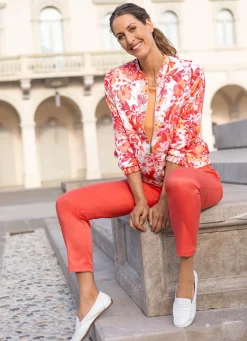 Damen Mona Blusenjacken<Blusenjacke mit Stehkragen