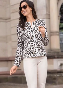 Damen Mona Blusenjacken<Blusenjacke mit Stehkragen