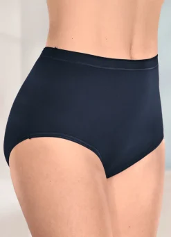 Hot brio lingerie Fünferpack Slips mit elastischen Abschlüssen Damen Slips