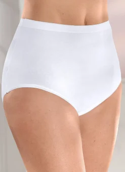 Best brio lingerie Fünferpack Slips mit elastischen Abschlüssen Damen Slips