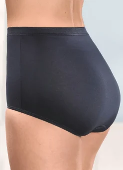 Discount brio lingerie Fünferpack Slips mit dezent glänzenden Abschlüssen Damen Slips