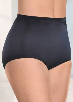 Discount brio lingerie Fünferpack Slips mit dezent glänzenden Abschlüssen Damen Slips