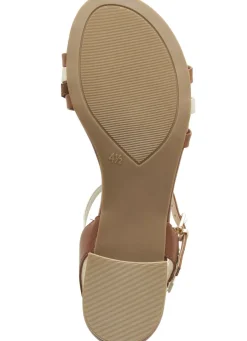 Clearance Caprice Sandalette aus teilweise metallisiertem Nappaleder Damen Sandalen