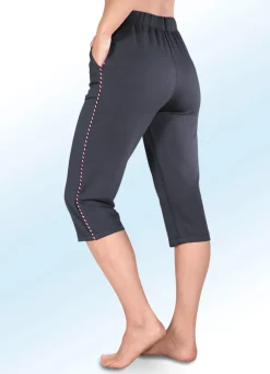 Damen Mona Freizeithosen<Caprihose mit bequemem Dehnbund