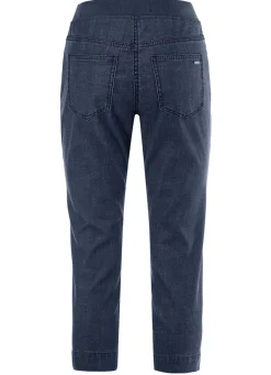 Damen Mona Shorts|Schlupfhosen<Caprijeans mit Strasssteinchenzier
