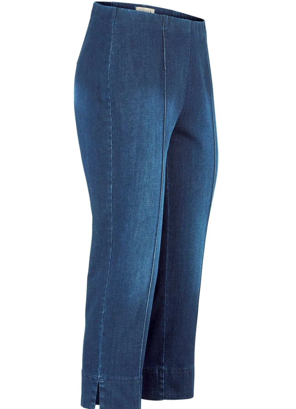 Damen Mona Schlupfhosen|Jeans<Capri-Jeans mit streckenden Biesen