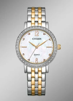 Clearance Citizen Quartz-Damenuhr mit Perlmutt-Einlage Damen Quarzuhren