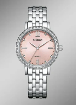 Outlet Citizen Quartz-Damenuhr mit Edelstahlbandgehäuser Damen Quarzuhren