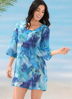 Damen Mona Strandkleider|Sommerkleider<Comodo Tunika, leicht transparent