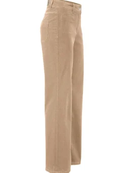 Damen Mona Lange Hosen<Cordhose mit weitem Beinverlauf