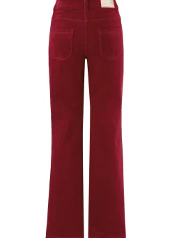 Damen Mona Lange Hosen<Cordhose mit weitem Beinverlauf