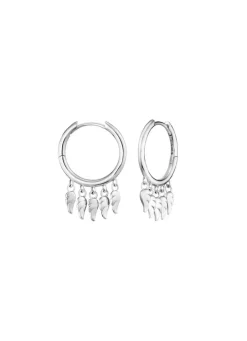 Creolen mit 5 Flügelchen Damen Ohrschmuck