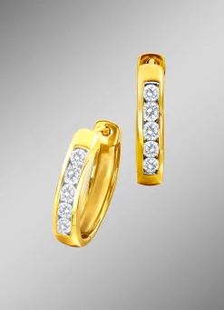 Discount Creolen mit Brillanten Damen Ohrschmuck