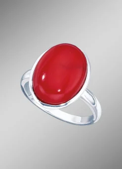 Clearance Damenring mit Bambuskoralle Damen Ringe