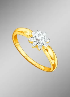 Hot Damenring mit Brillant und Diamanten Damen Ringe