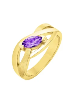 New Damenring mit echt Amethyst Damen Ringe