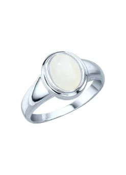 Outlet Damenring mit echtem Mondstein Damen Ringe