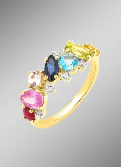Damenring mit echten Edelsteinen Damen Ringe