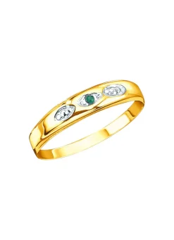 Clearance Damenring mit Smaragd Damen Ringe
