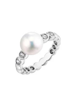 Clearance Damenring mit Süßwasser-Zuchtperle Damen Ringe