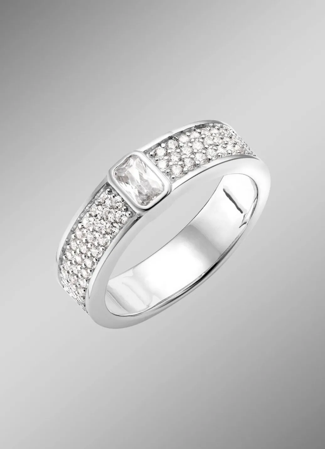 Damenring mit Zirkonia Damen Ringe