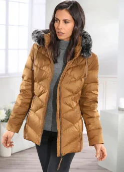 Damen Mona Daunenjacken<Daunenjacke mit abnehmbarer Kapuze