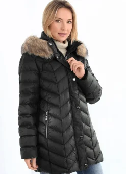 Damen Mona Daunenjacken<Daunenjacke mit abnehmbarer Kapuze