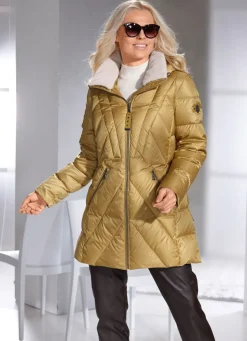 Damen Mona Daunenjacken<Daunenjacke mit abnehmbarer Kapuze