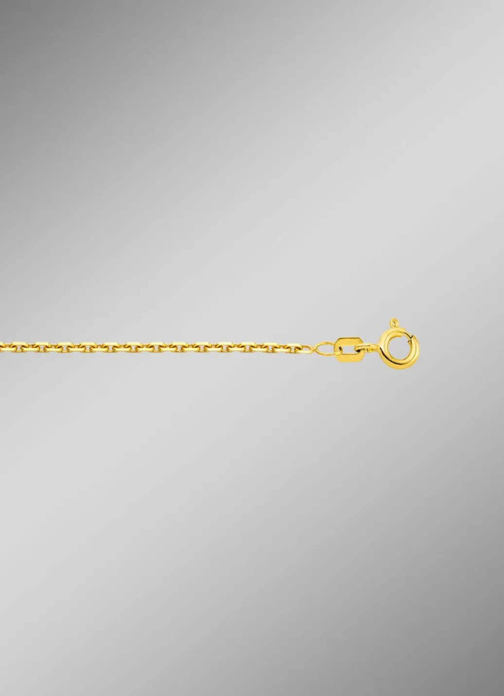 Sale Diamantierte Ankerkette aus Gold Damen Halsketten