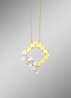 Hot Diamantierter Anhänger mit 9 Brillanten Damen Anhänger