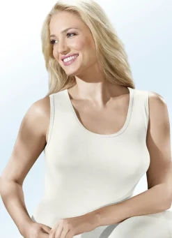 Clearance Dreierpack Hemden mit hohem Rückteil Damen Unterhemden
