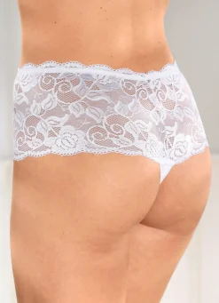New Dreierpack String-Pants aus elastischer Spitze Damen Slips|Dessous