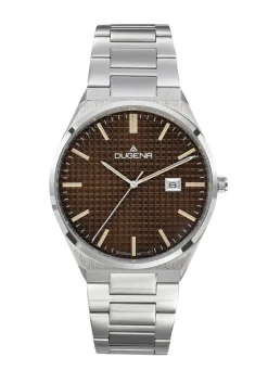Hot Dugena-Quartz-Herrenuhr mit Edelstahlbandgehäuse Herren Quarzuhren