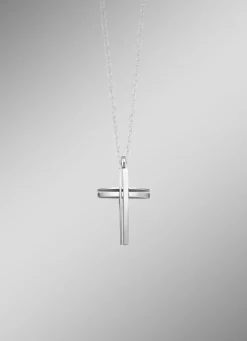 Online Durchbrochener Kreuz-Anhänger aus Edelstahl Herren Modeschmuck