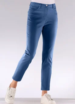 Damen Mona Lange Hosen|Jeans<Edeljeans mit Stickerei in 7/8-Länge