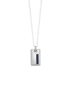 Clearance Edelstahl-Anhänger mit Kohlefaser Herren Modeschmuck