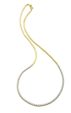 Clearance Edle Halskette mit Brillanten Damen Halsketten