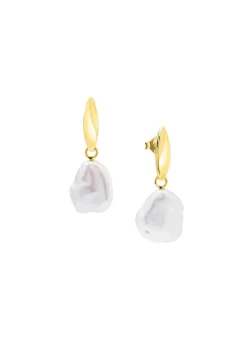Outlet Einzigartige Ohrstecker mit Keshi-Perlen Damen Ohrschmuck