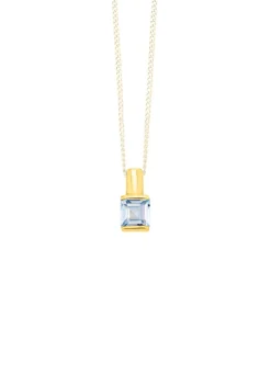Outlet Einzigartiger Anhänger mit Blautopas Damen Anhänger