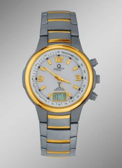 Outlet Elegante Funk-Solar-Herrenuhr der Marke Quality Time Herren Funkuhren