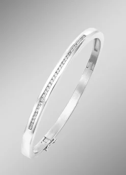 Best Eleganter Armreif mit synth. Zirkonia Damen Armbänder