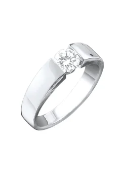 Damen Mona Ringe<Eleganter Damenring in Weißgold mit Brillant