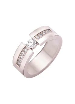 Best Eleganter Damenring mit synth. Zirkonia Damen Ringe