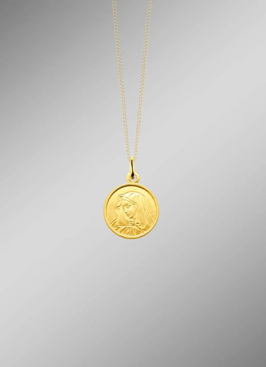 Sale Eleganter Madonna-Anhänger aus Gold 585/- fein Damen Anhänger