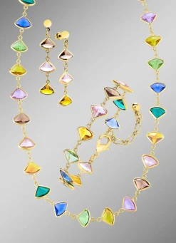 New Elegantes Schmuckset 3-teilig Damen Ohrschmuck|Halsketten