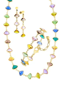 New Elegantes Schmuckset 3-teilig Damen Ohrschmuck|Halsketten